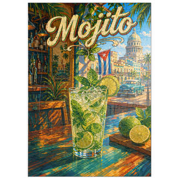 Darstellung des Puzzle Motivs puzzleplate Havana Mojito - Tropical Sunshine 100 Puzzle