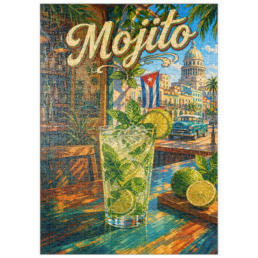 Darstellung des Puzzle Motivs puzzleplate Havana Mojito - Tropical Sunshine 500 Puzzle