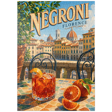Darstellung des Puzzle Motivs puzzleplate Negroni - Florence Terrace View 1000 Puzzle