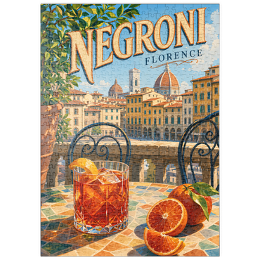 Darstellung des Puzzle Motivs puzzleplate Negroni - Florence Terrace View 500 Puzzle
