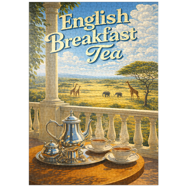 Darstellung des Puzzle Motivs puzzleplate English Breakfast Tea - Safari Sunrise 1000 Puzzle