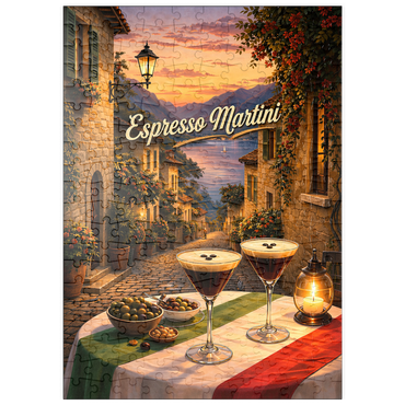 Darstellung des Puzzle Motivs puzzleplate Espresso Martini - Lake Garda 200 Puzzle