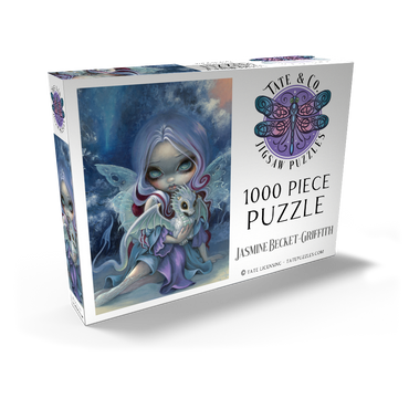 Darstellung des Puzzle Motivs Wintry Dragonling Fairy - Jasmine Becket-Griffith 1000 Puzzle Schachtel Ansicht2