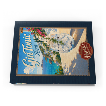 Darstellung des Puzzle Motivs Gin Tonic - Ibiza Coastal View 100 Puzzle Schachtel Ansicht3