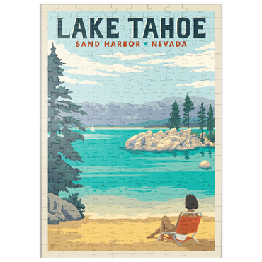 Darstellung des Puzzle Motivs puzzleplate Lake Tahoe: Sand Harbor Sunbathing 200 Puzzle