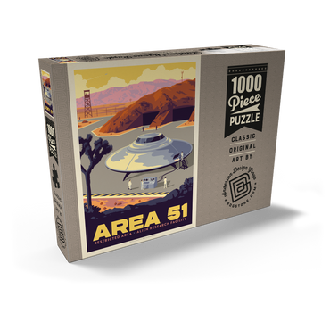 Darstellung des Puzzle Motivs Area 51 Alien Research Facility 1000 Puzzle Schachtel Ansicht2