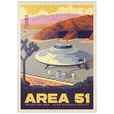 Darstellung des Puzzle Motivs puzzleplate Area 51 Alien Research Facility 500 Puzzle
