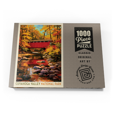 Darstellung des Puzzle Motivs Cuyahoga Valley National Park: Covered Bridge 1000 Puzzle Schachtel Ansicht3