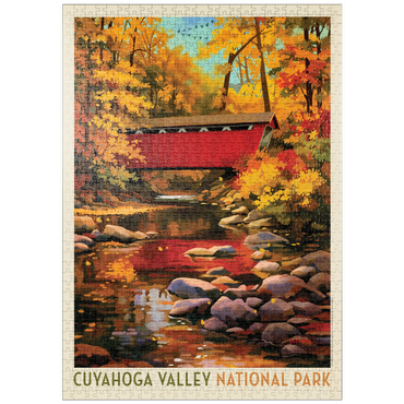 Darstellung des Puzzle Motivs puzzleplate Cuyahoga Valley National Park: Covered Bridge 1000 Puzzle