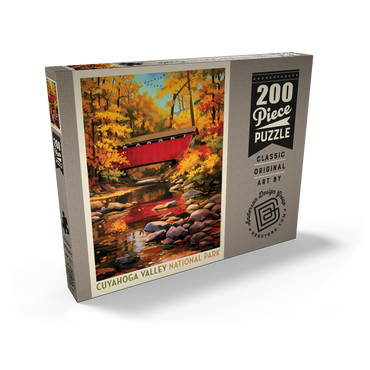 Darstellung des Puzzle Motivs Cuyahoga Valley National Park: Covered Bridge 200 Puzzle Schachtel Ansicht2