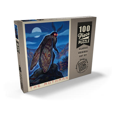 Darstellung des Puzzle Motivs Legends Of The National Parks: MothMan Visitation 100 Puzzle Schachtel Ansicht2