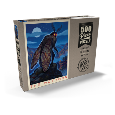 Darstellung des Puzzle Motivs Legends Of The National Parks: MothMan Visitation 500 Puzzle Schachtel Ansicht2