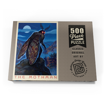 Darstellung des Puzzle Motivs Legends Of The National Parks: MothMan Visitation 500 Puzzle Schachtel Ansicht3