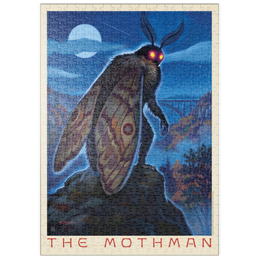 Darstellung des Puzzle Motivs puzzleplate Legends Of The National Parks: MothMan Visitation 500 Puzzle