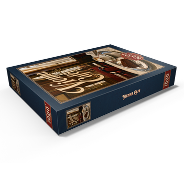 Darstellung des Puzzle Motivs Vienna Cafe Classic Coffeehouse Elegance 1000 Puzzle Schachtel Ansicht1