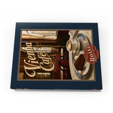 Darstellung des Puzzle Motivs Vienna Cafe Classic Coffeehouse Elegance 100 Puzzle Schachtel Ansicht3