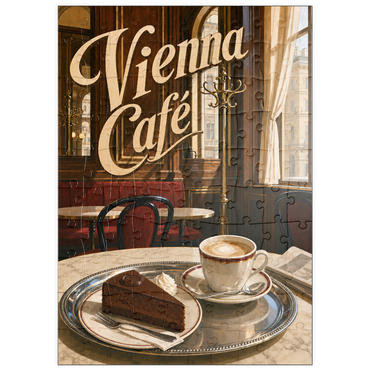 Darstellung des Puzzle Motivs puzzleplate Vienna Cafe Classic Coffeehouse Elegance 100 Puzzle