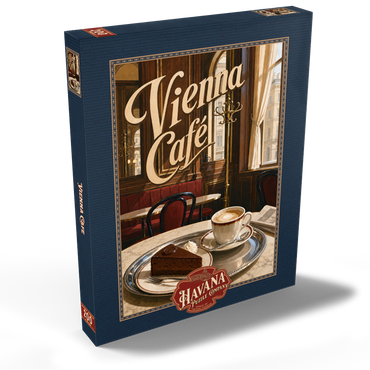 Darstellung des Puzzle Motivs Vienna Cafe Classic Coffeehouse Elegance 200 Puzzle Schachtel Ansicht2