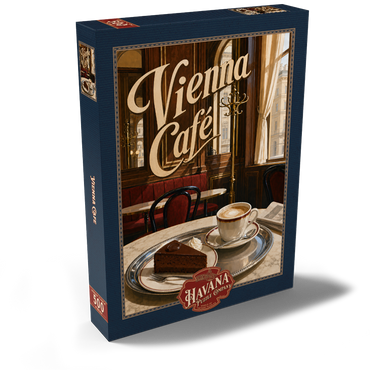 Darstellung des Puzzle Motivs Vienna Cafe Classic Coffeehouse Elegance 500 Puzzle Schachtel Ansicht2