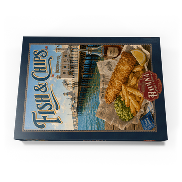 Darstellung des Puzzle Motivs Brighton Pier Fish and Chips Seaside 1000 Puzzle Schachtel Ansicht3