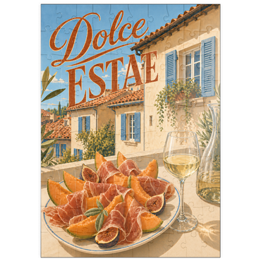 Darstellung des Puzzle Motivs puzzleplate Dolce Estate - Tuscan Villa Aperitivo 100 Puzzle