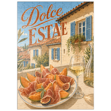 Darstellung des Puzzle Motivs puzzleplate Dolce Estate - Tuscan Villa Aperitivo 200 Puzzle