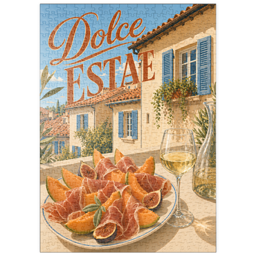 Darstellung des Puzzle Motivs puzzleplate Dolce Estate - Tuscan Villa Aperitivo 500 Puzzle