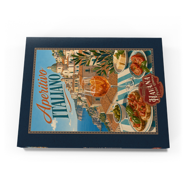 Darstellung des Puzzle Motivs Aperitivo Italiano - Amalfi Coast Aperitivo Spritz Seaside Terrace 100 Puzzle Schachtel Ansicht3