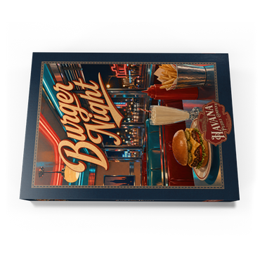 Darstellung des Puzzle Motivs American Diner Burger Night 1000 Puzzle Schachtel Ansicht3