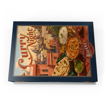 Darstellung des Puzzle Motivs Jaipur India Curry Night Rooftop Feast 1000 Puzzle Schachtel Ansicht3