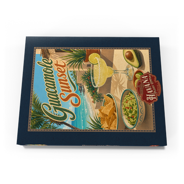 Darstellung des Puzzle Motivs Guacamole Sunset Coastal Margarita Scene 100 Puzzle Schachtel Ansicht3