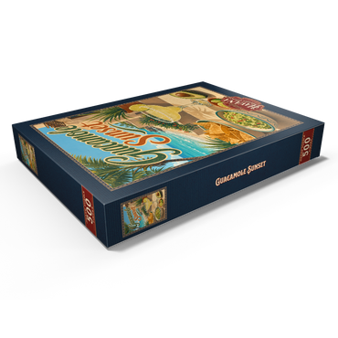 Darstellung des Puzzle Motivs Guacamole Sunset Coastal Margarita Scene 500 Puzzle Schachtel Ansicht1