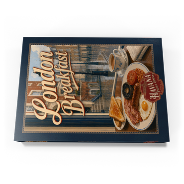 Darstellung des Puzzle Motivs London - Full English Breakfast 1000 Puzzle Schachtel Ansicht3
