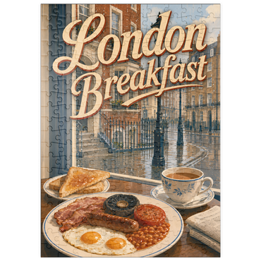 Darstellung des Puzzle Motivs puzzleplate London - Full English Breakfast 200 Puzzle