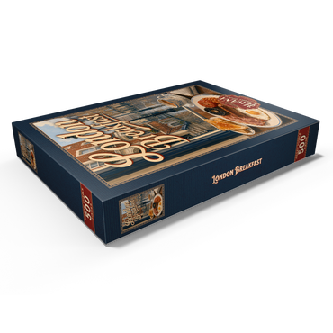 Darstellung des Puzzle Motivs London - Full English Breakfast 500 Puzzle Schachtel Ansicht1
