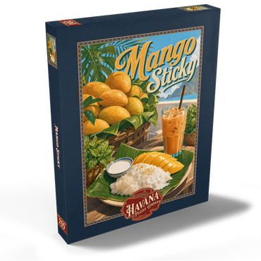 Darstellung des Puzzle Motivs Sticky Rice - Thai Sticky Rice Dessert with Mango 200 Puzzle Schachtel Ansicht2