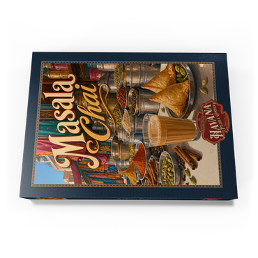 Darstellung des Puzzle Motivs Masala Chai - Indian Spice Market 500 Puzzle Schachtel Ansicht3