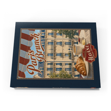 Darstellung des Puzzle Motivs Paris Cafe Brunch Croissant Coffee 200 Puzzle Schachtel Ansicht3