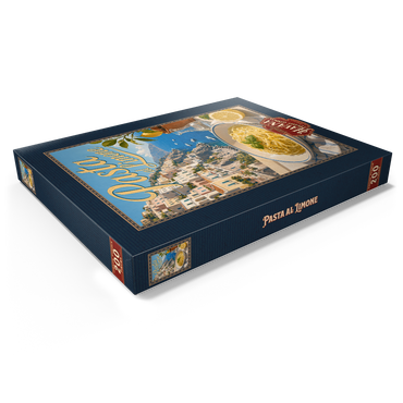 Darstellung des Puzzle Motivs Amalfi Coast Pasta al Limone Seaside View 200 Puzzle Schachtel Ansicht1