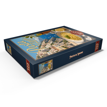 Darstellung des Puzzle Motivs Amalfi Coast Pasta al Limone Seaside View 500 Puzzle Schachtel Ansicht1