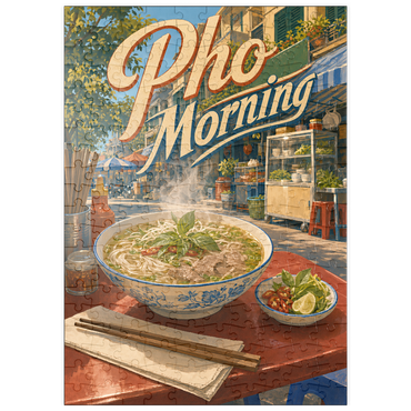 Darstellung des Puzzle Motivs puzzleplate Pho Morning Vietnamese Street Food Sign 200 Puzzle