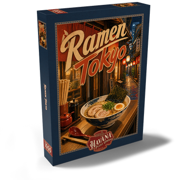 Darstellung des Puzzle Motivs Tokyo Ramen Street Night Food Scene 1000 Puzzle Schachtel Ansicht2
