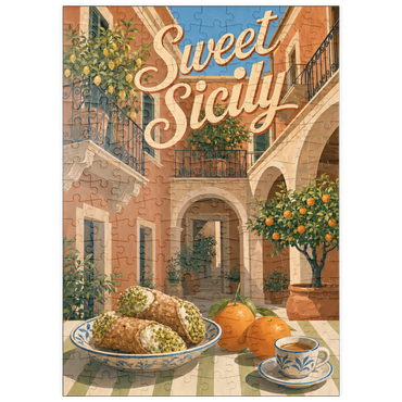 Darstellung des Puzzle Motivs puzzleplate Sicily Italian Courtyard Citrus Still Life 200 Puzzle