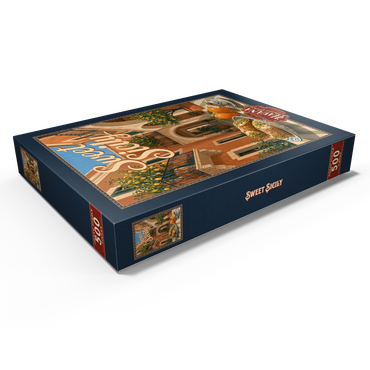 Darstellung des Puzzle Motivs Sicily Italian Courtyard Citrus Still Life 500 Puzzle Schachtel Ansicht1