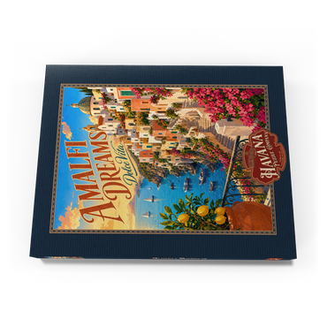 Darstellung des Puzzle Motivs Amalfi Coast Sunset Romance 100 Puzzle Schachtel Ansicht3