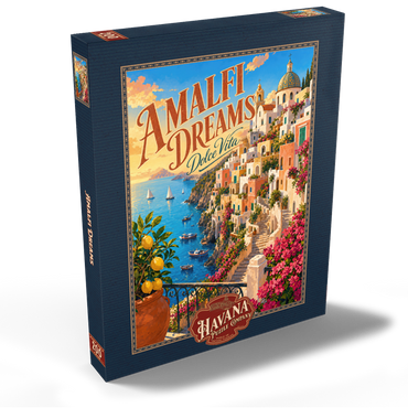 Darstellung des Puzzle Motivs Amalfi Coast Sunset Romance 200 Puzzle Schachtel Ansicht2
