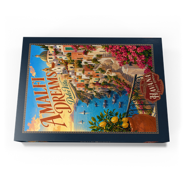Darstellung des Puzzle Motivs Amalfi Coast Sunset Romance 500 Puzzle Schachtel Ansicht3