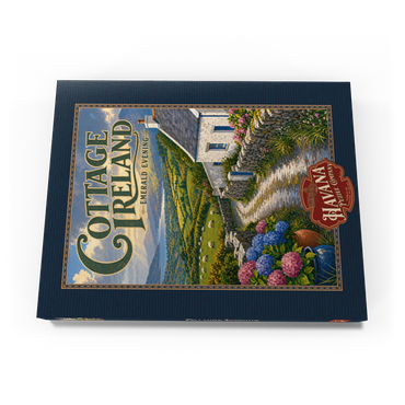 Darstellung des Puzzle Motivs Ireland Cottage Emerald Evening 100 Puzzle Schachtel Ansicht3