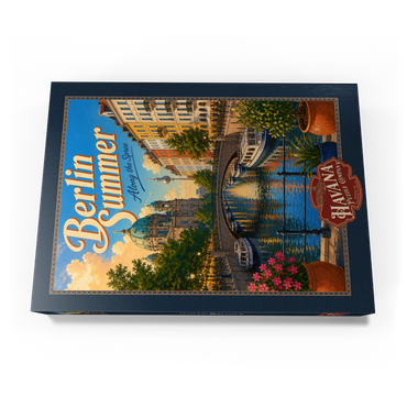 Darstellung des Puzzle Motivs Berlin Summer Canal Charm 500 Puzzle Schachtel Ansicht3