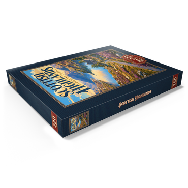 Darstellung des Puzzle Motivs Scottish Highlands Scenic Light 200 Puzzle Schachtel Ansicht1